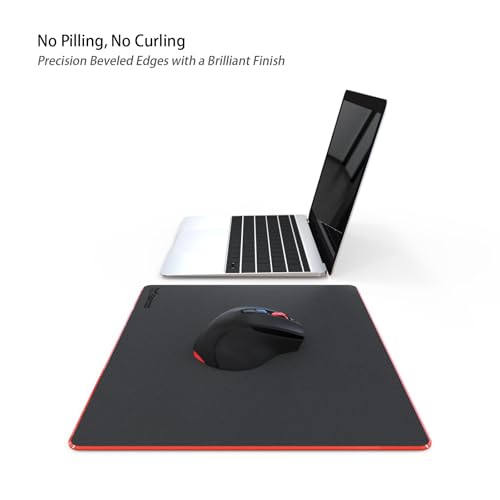 Plastic Resin Hard Mouse Pad Premium Esports Waterproof Ultra Smooth No Irritating Smell Environment Fast and Accurate Control for Office and Gaming Laptop(11.87x9.45in) - size: 11.8L x 9.5W inches