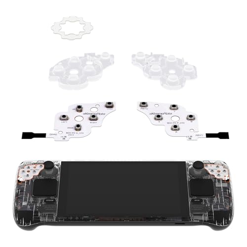 eXtremeRate Face Clicky Kit for Steam Deck OLED Handheld Console, Custom Dpad View A B X Y Menu Keys Face Buttons Mouse Clicky Kit for Steam Deck OLED Console - 0.98N Actuation Force Light Version - size: Light Version