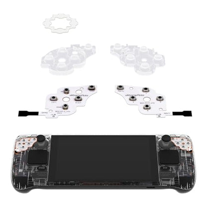 eXtremeRate Face Clicky Kit for Steam Deck OLED Handheld Console, Custom Dpad View A B X Y Menu Keys Face Buttons Mouse Clicky Kit for Steam Deck OLED Console - 0.98N Actuation Force Light Version - size: Light Version