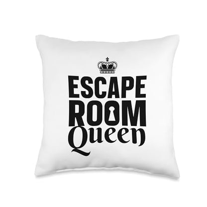 Cool Escape Room Art for Women Girls Escape Game Escape Room Throw Pillow - size: 16x16