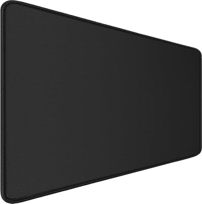 Large Gaming Mouse pad, 31.5x15.7 in Extended Desk Pad with Stitched Edges, Premium Microfiber Cloth Surface Waterproof Non-Slip Stable Rubber Base Keyboard Mat for Office Home Gaming, Black - color: Black, size: 31.5L x 15.7W inches