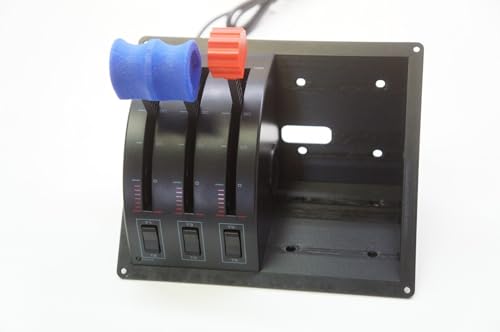 Dual Flush Mount Adapter for Saitek/Logitech Flight Sim Throttle Quadrant Cradle