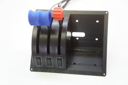Dual Flush Mount Adapter for Saitek/Logitech Flight Sim Throttle Quadrant Cradle