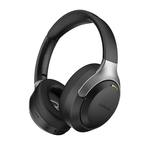 LC30Pro Hybrid Active Noise Cancelling Headphones, 100H Playtime Wireless Over Ear Bluetooth 5.4 Headset, Deep Bass, Multipoint Connection, Foldable Headphones for Travel, Home, Office - color: Black