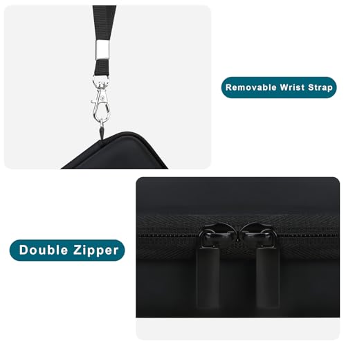Canboc Hard Case for Kodak PIXPRO FZ55/ FZ45/ FZ43/ FZ53 16MP Digital Camera, Vlogging Camera Bag, Zipper Mesh Pocket fit Cable, SD Card, Black (Case Only) - color: T-Black