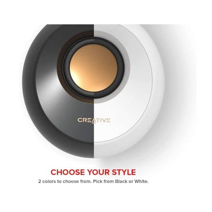 Creative Pebble 2.0, USB Desktop Stereo Speakers for PC/Laptop, Black | USB-Powered, 2.0 Speaker, Compact, Stereo, PC Speakers, Laptop Speakers, Minimal Design, Desktop Audio, Black - color: Black