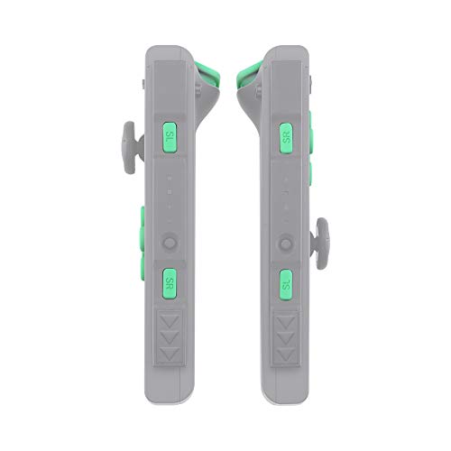 eXtremeRate DIY Full Set Buttons for Nintendo Switch & Switch OLED, Custom Replacement Buttons for JoyCon, ABXY Direction Keys SR SL L R ZR ZL + - Home Capture Trigger Buttons Springs - Mint Green - color: Mint Green
