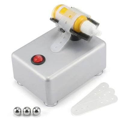 Electric Paint Shaker,Multi-Use Mixer for Nail Polish & Model Paints | Anti-slip base,Hands-free switch,Revives paint & polish, Saves time,Compact footprint,Fits dropper bottle & pot,Vortex mixer - color: Silver