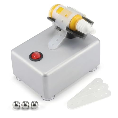 Electric Paint Shaker,Multi-Use Mixer for Nail Polish & Model Paints | Anti-slip base,Hands-free switch,Revives paint & polish, Saves time,Compact footprint,Fits dropper bottle & pot,Vortex mixer - color: Silver