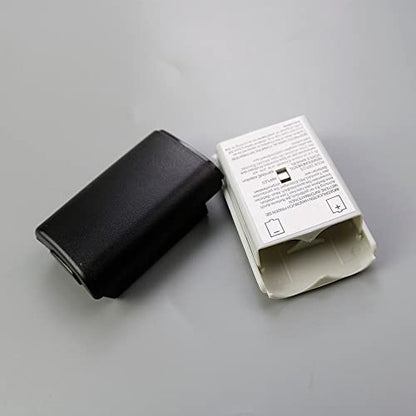 1PCS Battery Pack Cover Shell Shield Lid Kit Replacement for Xbox 360 Controller Battery Cover Shell (Black) - color: black