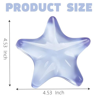 Gel Wrist Rest for Keyboard and Mouse Transparent Blue Sea Star Elbow Pad Cushion Ergonomic Cute Clear Cool Mouse Wrist Pad Silicone Non-Slip Support for Computer Gaming Office Hand Pillow Ocean Beach - color: Star Blue