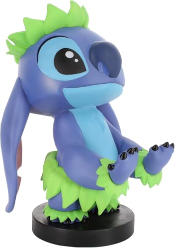 Exquisite Gaming Stitch Phone Holder & Controller Stand, 8.5 in Hula Figure, Disney Licensed