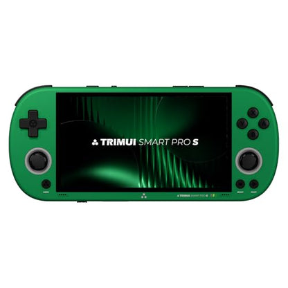 Trimui Smart Pro-S 4.96″ Retro Handheld Game Console, Allwinner A523 Octa-Core 2.0GHz, Mali-G57, Active Cooling, L3/R3, Linux, 8GB + microSD (GREEN-128GB) - color: Green-128gb