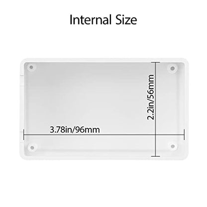 LeMotech Project Box 5 Pieces ABS Plastic Electrical Project Case Small Junction Box for Electronics White 3.94 x 2.36 x 0.98 inch (100 x 60 x 25 mm) - color: 5 pieces, size: 3.94"x 2.36"x 0.98"