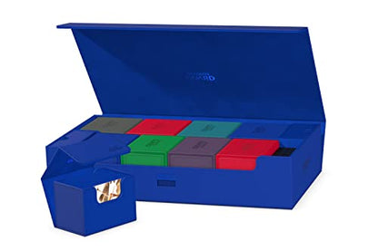 Ultimate Guard Omnihive 1000+, Deck Case for 1000 Double-Sleeved TCG Cards + 2 removable Trays, Blue, Magnetic Closure & Microfiber Inner Lining - color: Blue