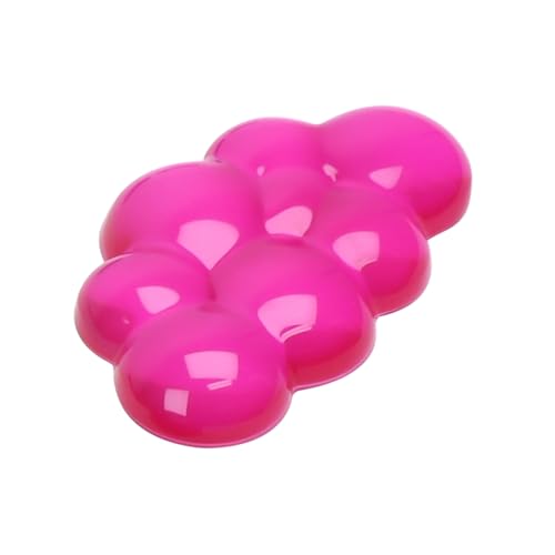 Gel Cloud Mouse Wrist Rest, Cute Wrist Support and Arm Support for Mouse Rest Typing Pain Relief，Suitable for Office/Computer/Laptop/Gaming (Transparent Red) - color: Mouse Red