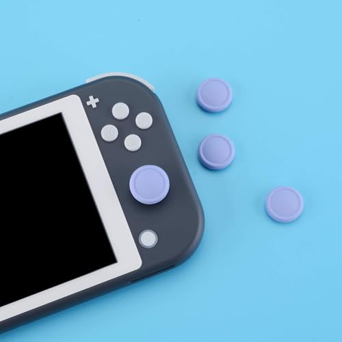 eXtremeRate PlayVital Switch Joystick Caps, Thumbstick Caps, Silicone Analog Cover for Switch Lite & OLED Joycon Thumb Grips - Light Violet - color: Light Violet