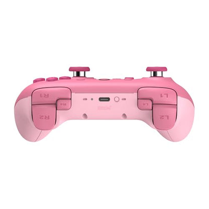 8BitDo Ultimate 2C Bluetooth Controller for Switch/Switch 2, Wireless Controller with 6-Axis Motion Control, Rumble Vibration, Refined D-Pad and Bumpers, and Hall Effect Joysticks (Pink) - color: Pink, style: Ultimate 2C