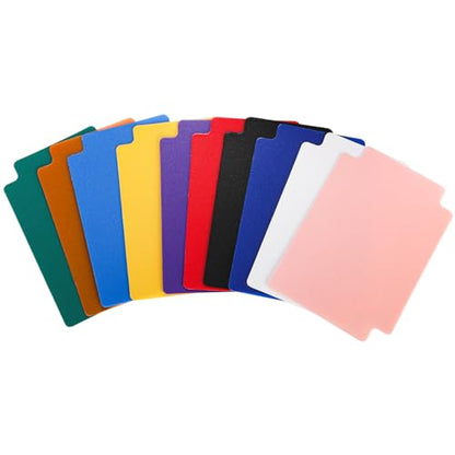 Frcctre 250 Pcs Trading Card Dividers, 2.7 x 3.75 Inch Plastic Playing Card Separators Cards Page Deck Box Dividers for Office Games Sports Cards, 10 Colors