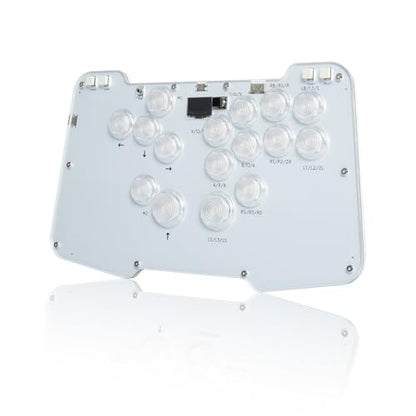 BITFUNX Duelpad Leverless Controller Arcade Stick, Zen16 Arcade Controller for PC/PS3/PS4/PS5/Switch/Steam, All-Button Arcade Fight Stick with SOCD/TURBO/Custom RGB/Hot-Swap/Low-Profile Switch - size: Extra Large