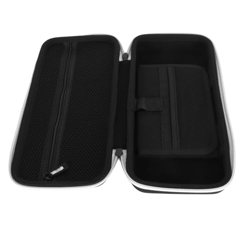 Estink Handheld Game Console Carrying Case EVA Nylon Shockproof Storage Bag 31 X 14 X 6cm for Ally 7 Inch 120Hz Gaming Handheld Travel Camping Daily Use (White) - color: White