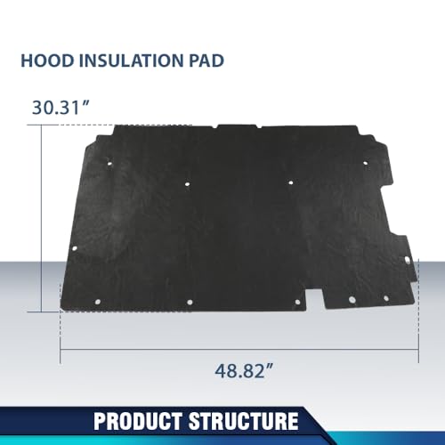 PIT66 Hood Insulation Pad Compatible with Chevy S10 GMC Sanoma 1994-2004/Fit Chevy Blazer GMC Jimmy 1995-2005 - style: 1995-2005 Chevy Blazer
