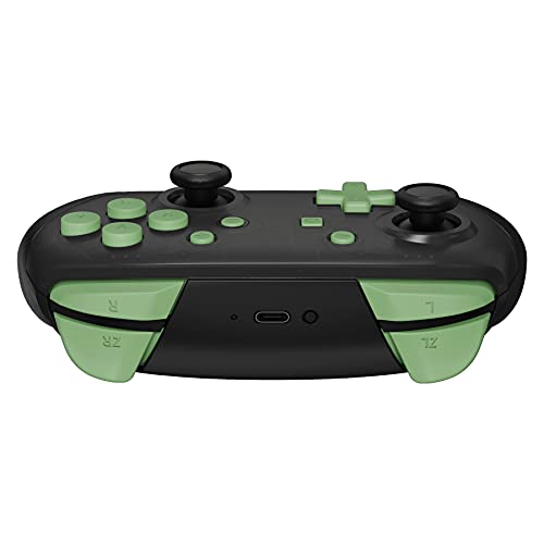 eXtremeRate Matcha Green Repair ABXY D-pad ZR ZL L R Keys for Nintendo Switch Pro Controller, DIY Replacement Full Set Buttons with Tools for Nintendo Switch Pro Controller - Controller NOT Included - color: Matcha Green