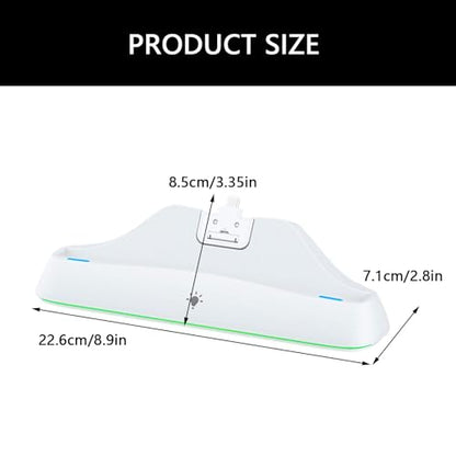Charging Base for Game Console Dock Stand with Adjustable Light Fast Holder ABS Game Stand