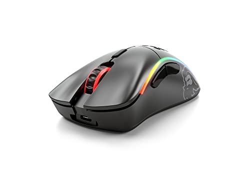 GLORIOUS Model D Wireless Gaming Mouse - 69g Superlight, Lag Free 2.4Ghz Wireless, Up to 71 Hour Battery, RGB, BAMF Sensor, Ergonomic, 6 Buttons - Matte Black - color: Black, style: Model D (Ergonomic)