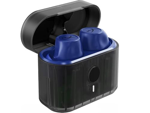 HyperX Cirro Buds Pro – True Wireless Earbuds, Active Noise Cancellation, ANC, Ambient Sound Mode, Low Latency, Bluetooth 5.2, IPX4, Fast Charge, PC, Nintendo Switch, Mobile - Blue - color: Blue