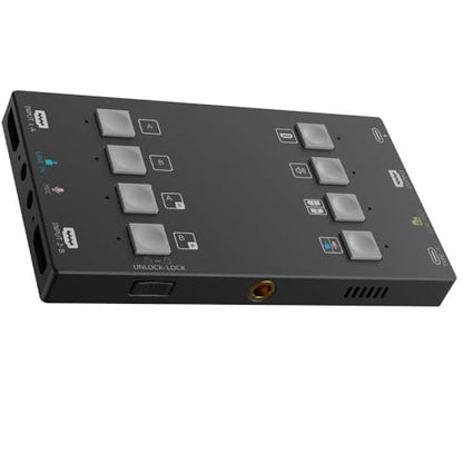 USB3.0 4K HDMI Video Capture Card with 2 Input 2 Output Two Screen Capture Broadcast Live Stream HDMI to USB 3.0 Dongle HD 1080P Live Streaming Video Grabber Converter (H2U)