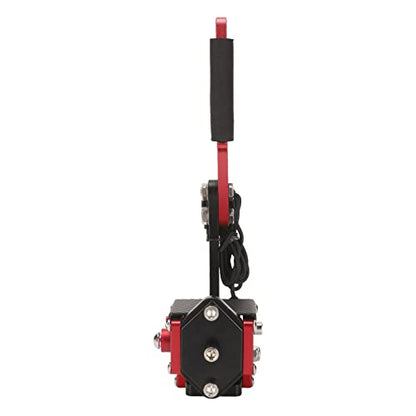 Septpenta USB Handbrake, 2 in 1 Computer Simulation Racing Game Handbrake, 64 Bit Universal Handbrake, Plug and Play for G27 G25 G29 T500 T300, Windows(Red) - color: Red