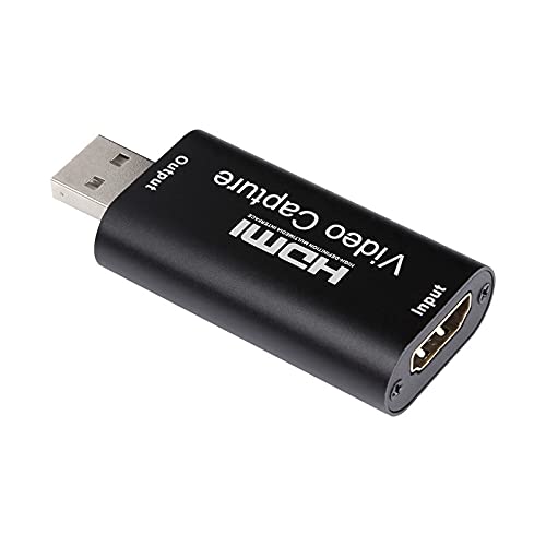 HDMI Video Capture Card, 4K HDMI to USB Capture Card Full HD 1080P 30fps, Record via DSLR, Camcorder, Action Cam for Gaming, Streaming TV, Recorder Live Streaming Video for Windows Mac OS