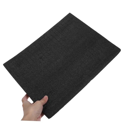 OSALADI Pick and Pluck Foam Insert 33x25cm Shock-Absorbing Black Foam Padding for Tool Boxes Jewelry Boxes and Game Cases for Packing and Shipping Supplies