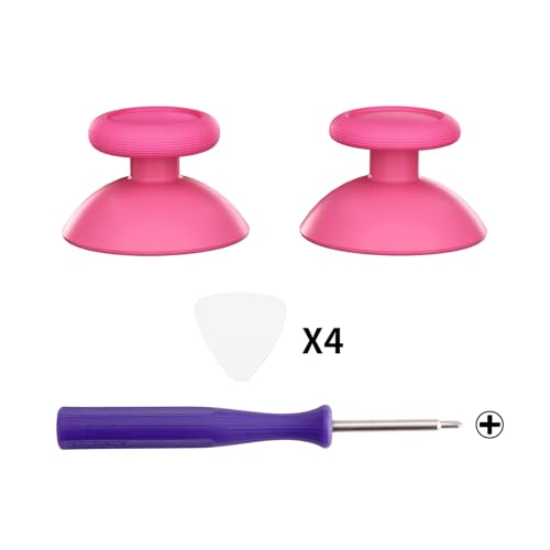 eXtremeRate Replacement 3D Joystick for Nintendo Switch 2 Pro Controller, Left Right Analog Stick Thumbsticks with Screwdriver Tools for Switch 2 Pro Controller, Multi-Colors Options - Rose Red - color: Rose Red