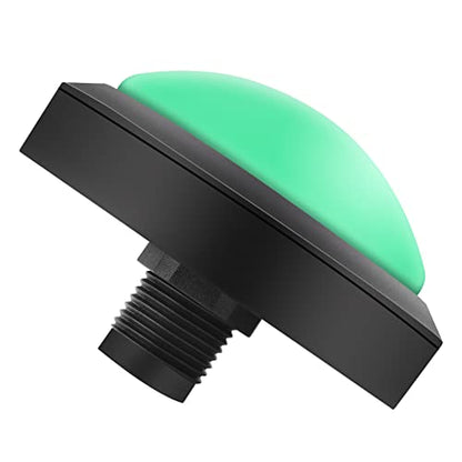Button Kit with 100Mm LED Light Up Button for DIY Assembly Interactive Vending Machines (100#-Green+Three-legged Switch+LED Light)