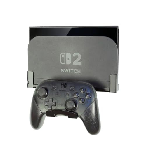 Wall Mount for Switch2 with Controller Holder | All metal ,Easy to install,simple and elegant,Space-Saving Sturdy 2-in-1 Holder