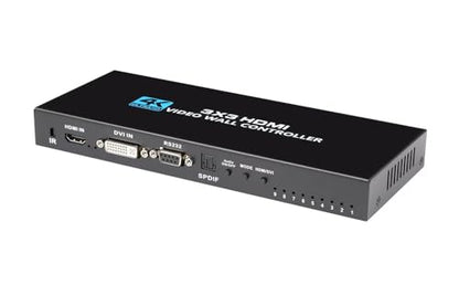 4K Seamless Splicing TV Wall Processor - HDMI & DVI Input, 1080P HDMI Video Image Processor with RS232, Support 180Rotate, 1x2 to 3x3 Configurations - color: 3x3 HDMI Video Wall