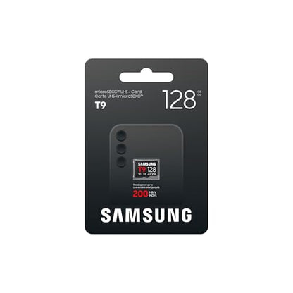 Samsung microSDXC T9 128GB, Transfer Speeds Up to 200MB/s | microSD made for Avid Gamers & Professional Creators (MB-MH128T/AM) - size: 128GB