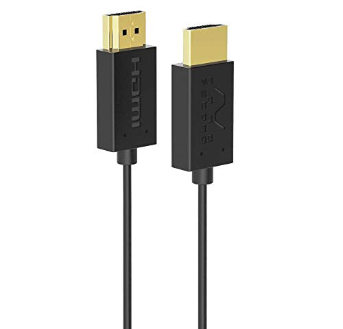 Extreme Slim 2.6' HDMI Cable - World's Thinnest and Most Flexible HDMI Cable. (2.6 Ft / 0.8m) High-Speed Supports Full 1080P, 4K, UltraHD, 3D, Ethernet, and Audio Return Channel