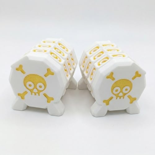 2 Pack MTG Life Counter Wheel Health Tracker Gradient Game Counter for Board Game Compatible Table top Games with Magic Card Game Accessorie Sull(Gold+White)