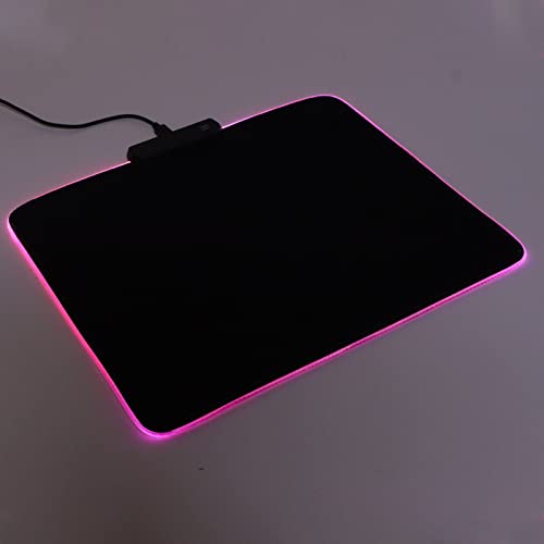 ciciglow RGB Gaming Mouse Mat Pad, 12 Light Modes USB Wired LED Gaming Mouse Mat, Nonslip Rubber and, 300x250x4mm, for, PC, Laptop, Desk