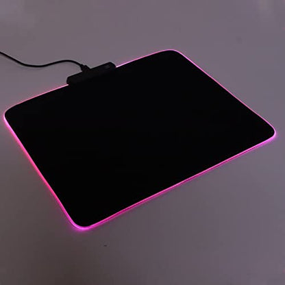 ciciglow RGB Gaming Mouse Mat Pad, 12 Light Modes USB Wired LED Gaming Mouse Mat, Nonslip Rubber and, 300x250x4mm, for, PC, Laptop, Desk