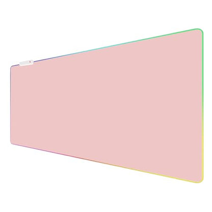 Pink RGB Gaming Mouse Pad, 35.4 × 15.7 Inch XXL Mouse Pad for Desk, 13 Light Modes, Non-Slip Rubber Base, Waterproof, for PC Laptop Office Gaming Use - color: Pink 35.4 ×15.7‘’