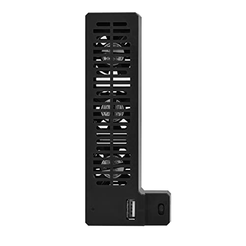 USB External Cooling Fan, Cooling Fan Docking Station, Side Mounted USB Cooling Fan Base Stand Dock for Game Console