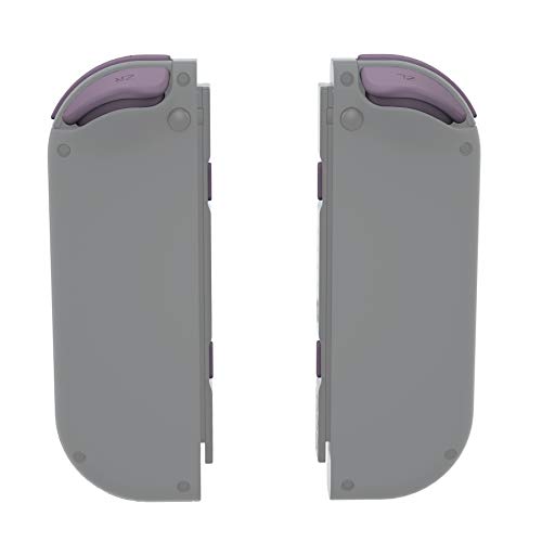 eXtremeRate DIY Full Set Buttons for Nintendo Switch & Switch OLED, Replacement Buttons for JoyCon, ABXY Direction Keys SR SL L R ZR ZL + - Home Capture Trigger Buttons Springs - Dark Grayish Violet - color: Dark Grayish Violet