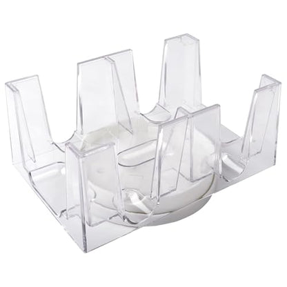 GSE 6-Deck Revolving Canasta Card Tray, 360° Rotating Playing Cards Holder | Canasta Card Holder, Swivel Cards Holder, Smooth Rotation, Cards Organizer For Hand & Foot, Rummy, UNO Games - size: 6-Deck