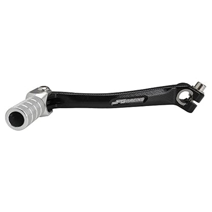 JFG RACING Motorcycle Folding Gear Shifter Shift Lever Pedal CNC Universal for CRF XR RM KX KLX TTR PW SSR Apollo TAO TAO SDG 50cc - 125cc Dirt Pit Bike Sliver - color: Silver