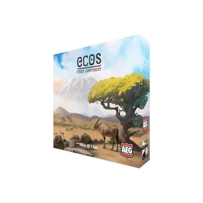 Ecos: The First Continent Board Game, Build Nature and Animals, Unique Mechanics, Challenging Strategy, Ages 14+, 2-6 Players, 45-75 Min, Alderac Entertainment Group (AEG)