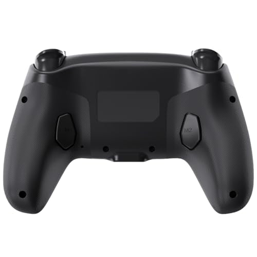 Wireless Anti-Stick Drift Controller for PS5/PC - Features, Turbo, 6-Axis Gyro, Dual Vibration, Macro Back Buttons, Touchpad, Bluetooth 5.0, 3.5mm Audio Jack & Built-in Microphone (BLACK1) - color: BLACK1